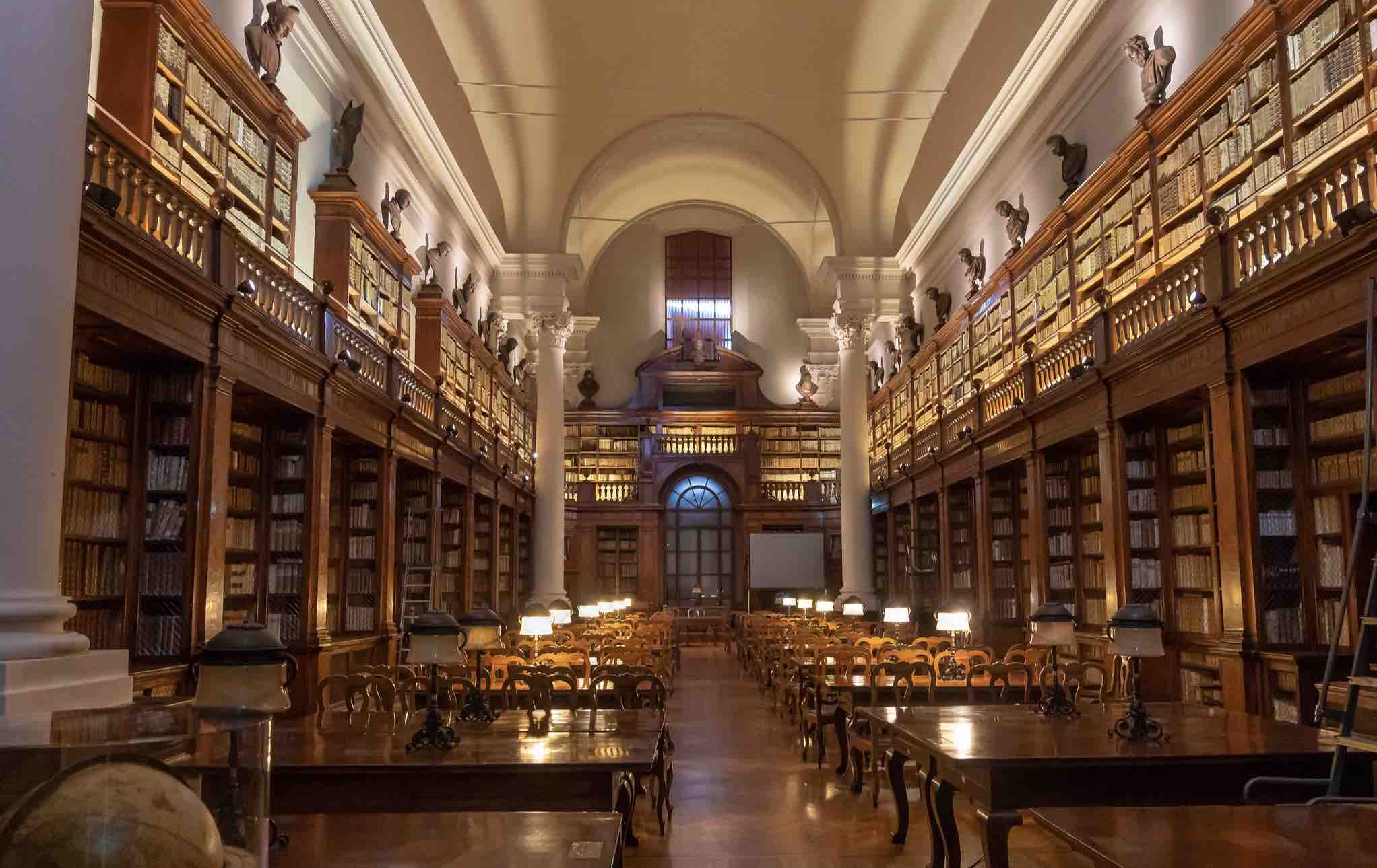 Библиотека Института наук Болонского университета — старейшего университета в Европе и в мире. В его стенах родилась идея о создании единого европейского учебного пространства. Источник фото: Flickr.com<br><br>